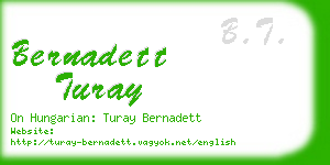 bernadett turay business card